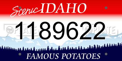 1189622 Idaho License Plate