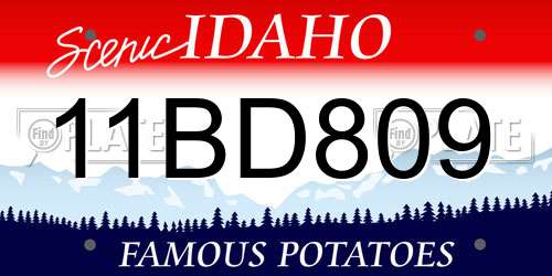 11BD809 Idaho License Plate