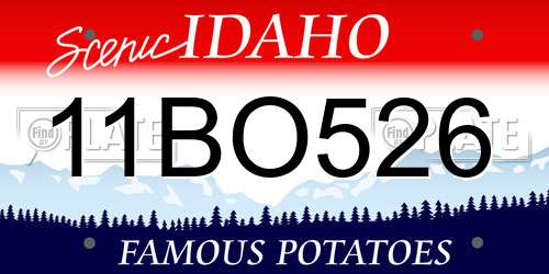 11BO526 Idaho License Plate