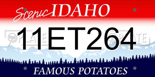 11ET264 Idaho License Plate