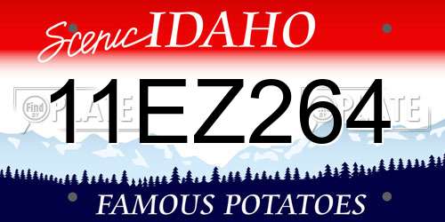 11EZ264 Idaho License Plate