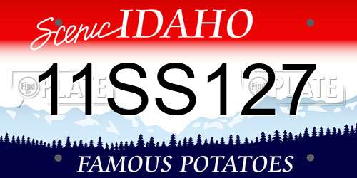 11SS127 Idaho License Plate