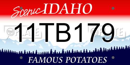 11TB179 Idaho License Plate