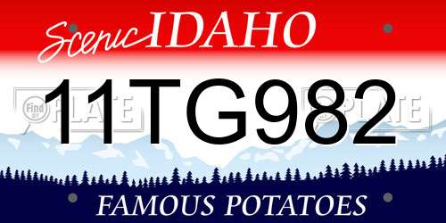 11TG982 Idaho License Plate