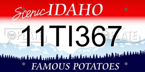 11TI367 Idaho License Plate
