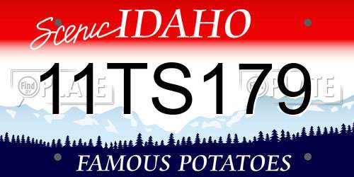 11TS179 Idaho License Plate