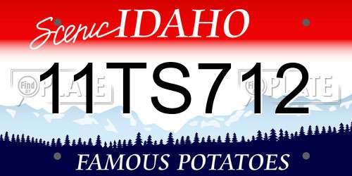 11TS712 Idaho License Plate