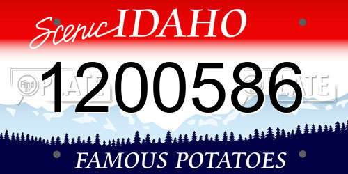1200586 Idaho License Plate