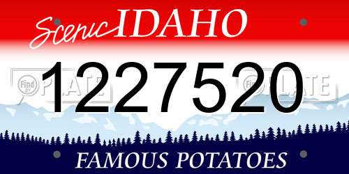1227520 Idaho License Plate