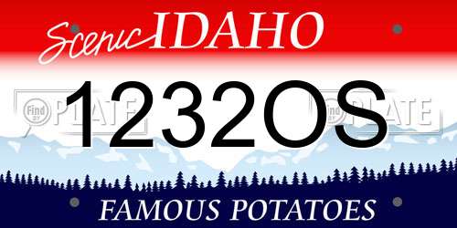 1232OS Idaho License Plate