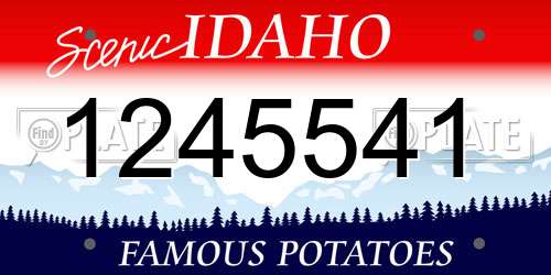 1245541 Idaho License Plate