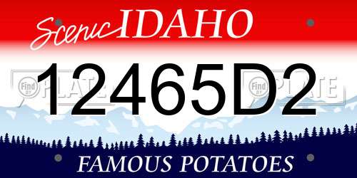 12465D2 Idaho License Plate