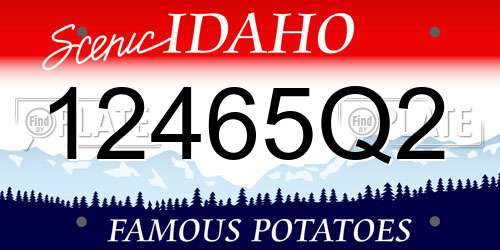 12465Q2 Idaho License Plate