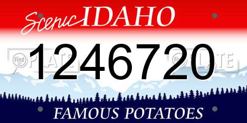 1246720 Idaho License Plate