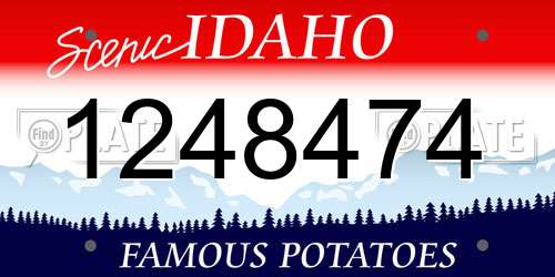 1248474 Idaho License Plate