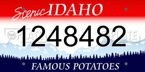 1248482 Idaho License Plate