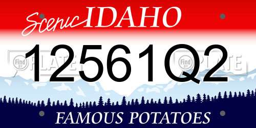12561Q2 Idaho License Plate