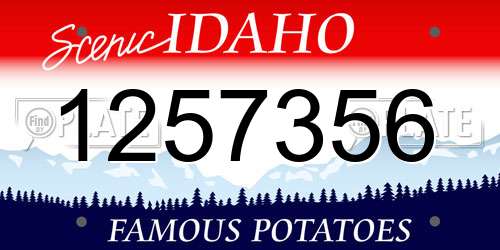 1257356 Idaho License Plate
