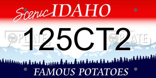 125CT2 Idaho License Plate