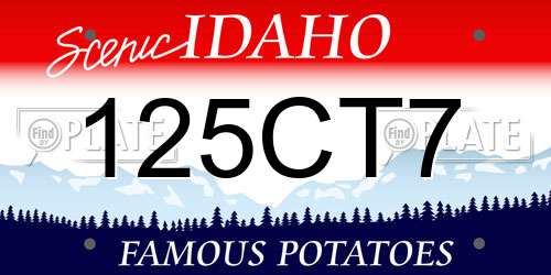 125CT7 Idaho License Plate