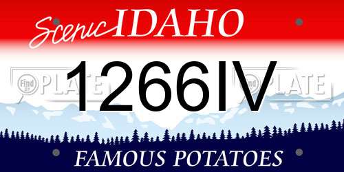 1266IV Idaho License Plate
