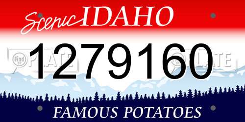 1279160 Idaho License Plate