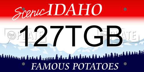 127TGB Idaho License Plate