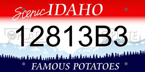 12813B3 Idaho License Plate