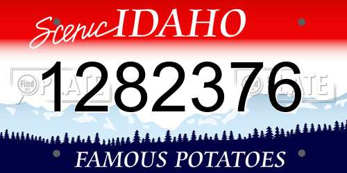 1282376 Idaho License Plate