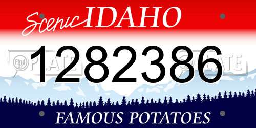1282386 Idaho License Plate