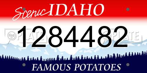 1284482 Idaho License Plate