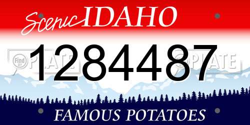 1284487 Idaho License Plate