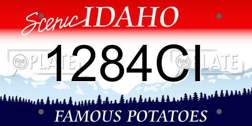 1284CI Idaho License Plate