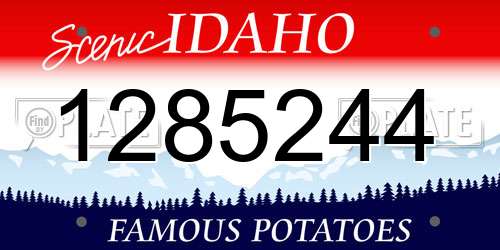 1285244 Idaho License Plate
