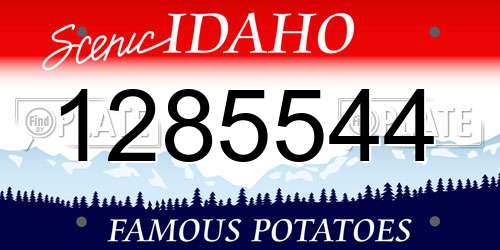 1285544 Idaho License Plate