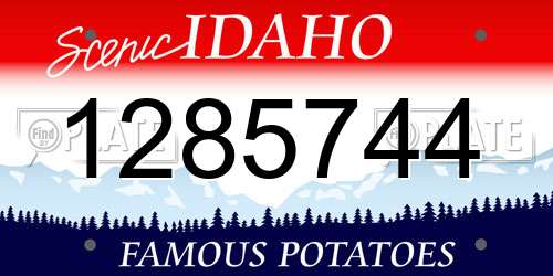 1285744 Idaho License Plate