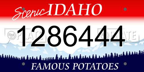 1286444 Idaho License Plate