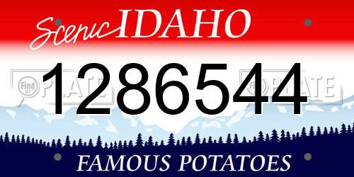 1286544 Idaho License Plate