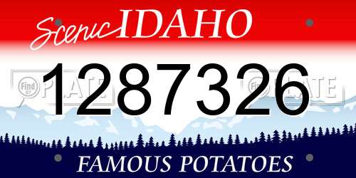 1287326 Idaho License Plate