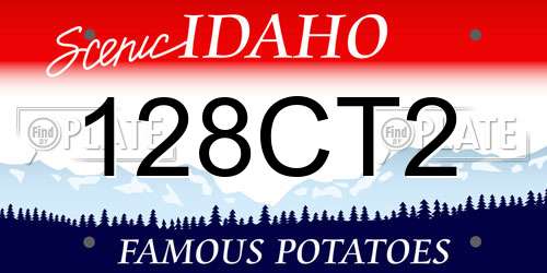 128CT2 Idaho License Plate