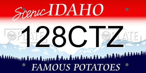 128CTZ Idaho License Plate