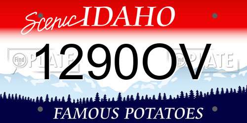 1290OV Idaho License Plate
