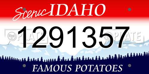 1291357 Idaho License Plate