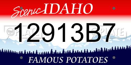 12913B7 Idaho License Plate