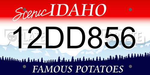 12DD856 Idaho License Plate