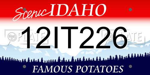 12IT226 Idaho License Plate