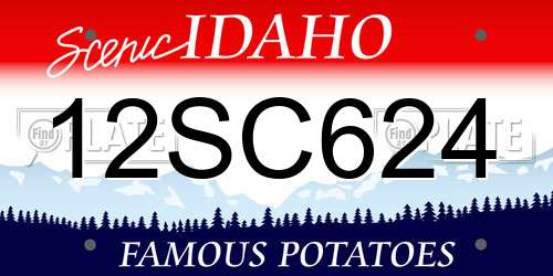 12SC624 Idaho License Plate