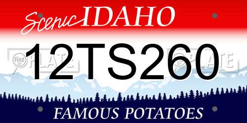 12TS260 Idaho License Plate