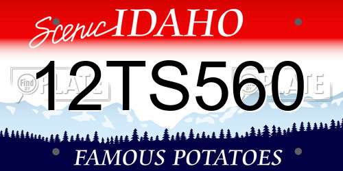 12TS560 Idaho License Plate