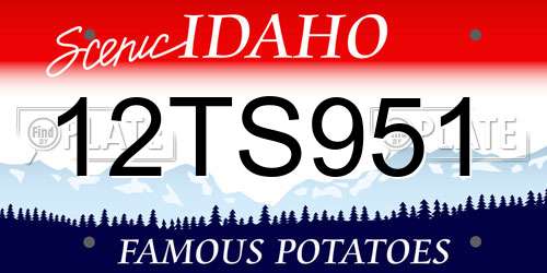 12TS951 Idaho License Plate
